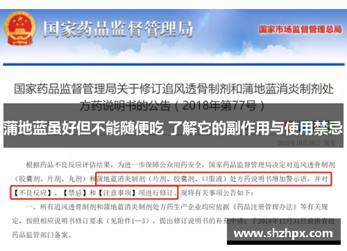 蒲地蓝虽好但不能随便吃 了解它的副作用与使用禁忌