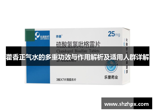 藿香正气水的多重功效与作用解析及适用人群详解